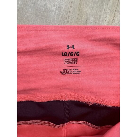 Under Armour Project Rock Womens L Compression Ankle Leggings Pink - Picture 3 of 5